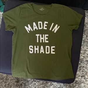 J. Crew Olive Green 'Made in the Shade' Tee